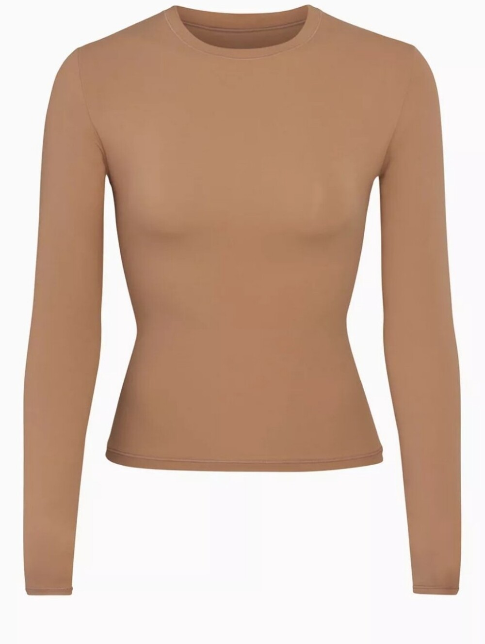 SKIMS Women's Tan Long Sleeve FITS EVERYBODY Tee 3XL